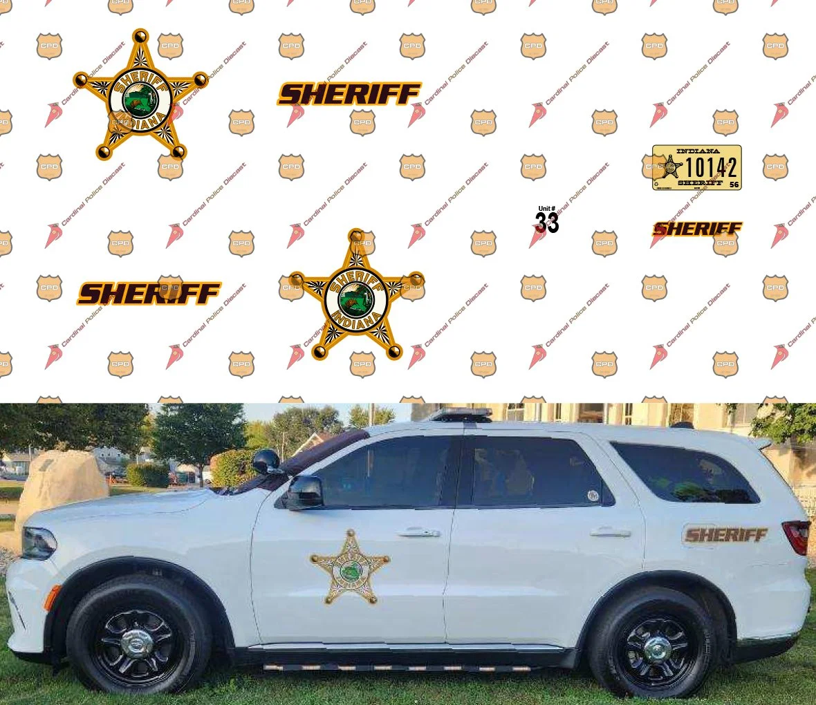 1/32 — Decals Store — Cardinal Police Diecast